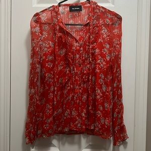 The Kooples 100% silk floral blouse
